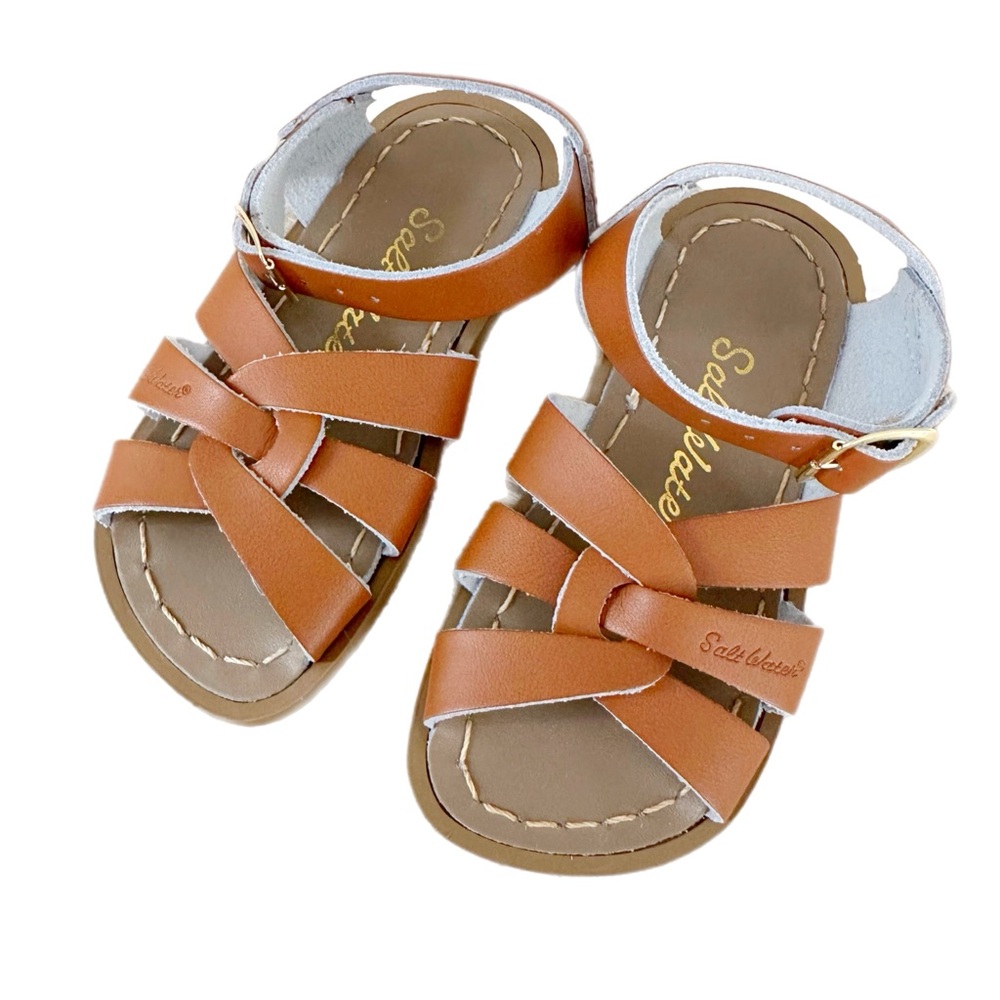 Salt Water Sandals- Brown Leather NEW